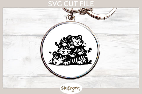 Tigers Pile v4 SVG Cut File SVG Sintegra 