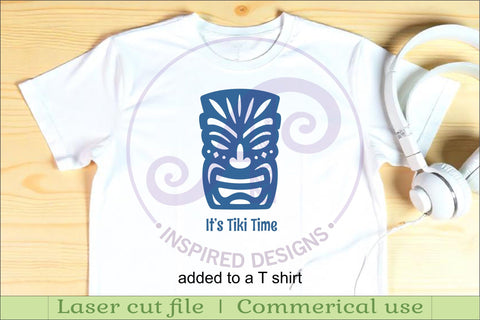 Tiki head Silhouette laser cut outs 1 SVG APInspireddesigns 