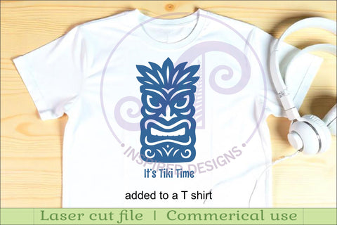 Tiki head Silhouette laser cut outs 2 SVG APInspireddesigns 