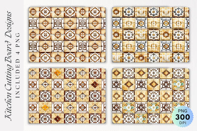 Tiles Cutting Board PNG Design Sublimation Regulrcrative 