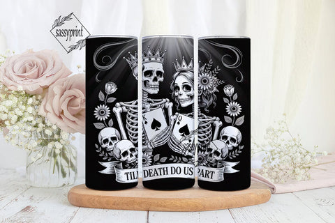 Till Death Tumbler Wrap PNG Sublimation sassyprint 
