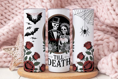 Till Death Tumbler Wrap Sublimation DesignSVG 