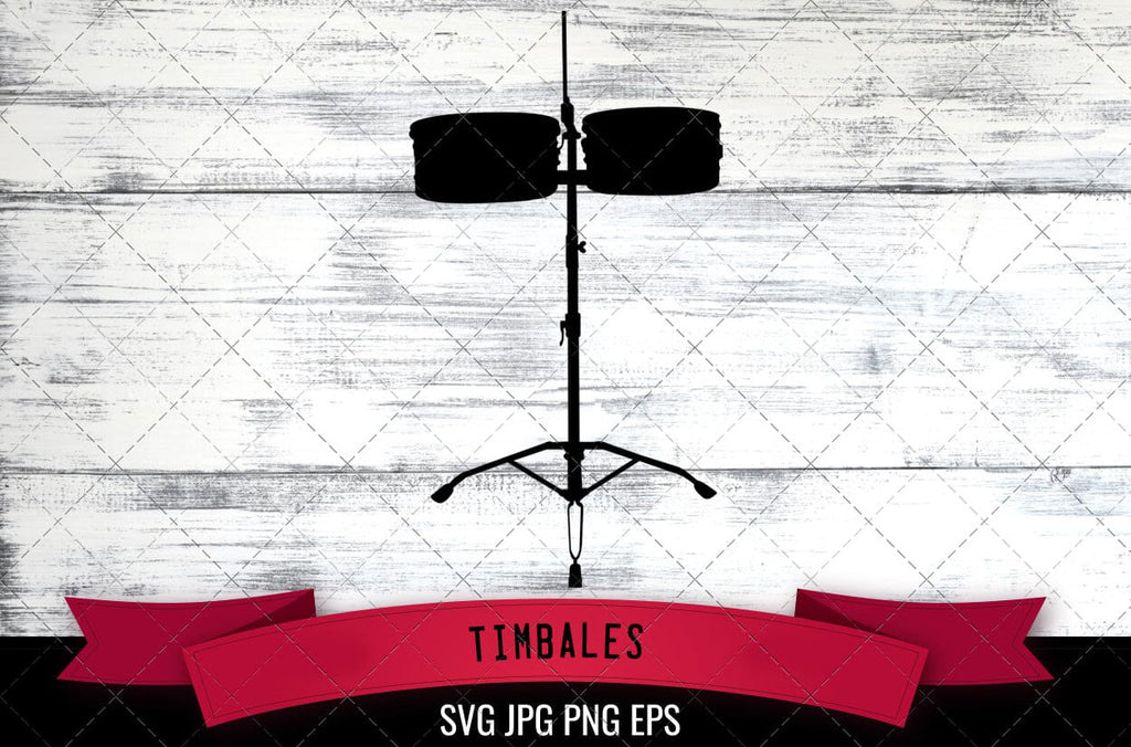 Timbales SVG, Musical Instrument SVG - So Fontsy