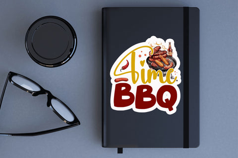 Time bbq Sticker Design Sublimation Regulrcrative 