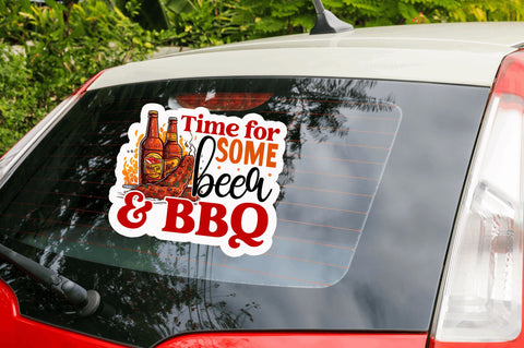 Time for some beer Sticker Design Sublimation Regulrcrative 