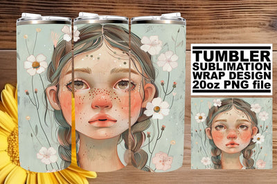 Timeless Beauty Portrait Tumbler Design - Sublimation 20oz Sublimation afrosvg 