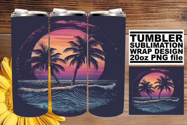 Timeless Floral Bliss: Retro Tumbler Sublimation Sublimation afrosvg 