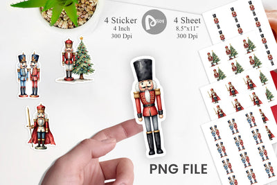 Timeless Nutcracker Sticker Sublimation artnoy 