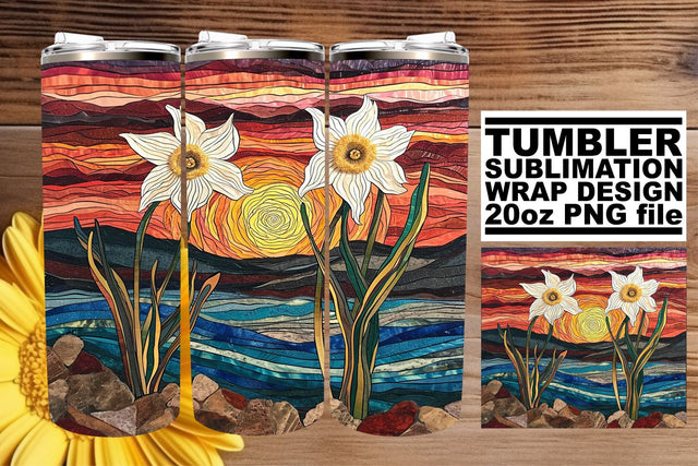 Timeless Petal Paradise: Sublimation 20oz Tumbler Wrap Sublimation afrosvg 