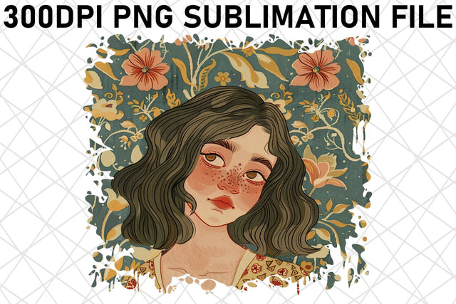 Timeless Portrait Art PNG Design - Sublimation Sublimation afrosvg 