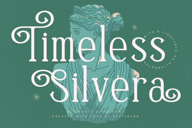 Timeless Silvera - Alternate Serif Font Font Letterena Studios 