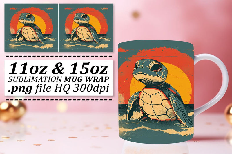 Timeless Style Animals Mug Design Sublimation afrosvg 