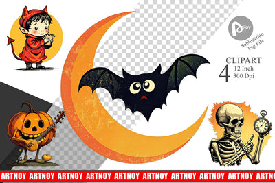 Timeless Tricksters Clipart Sublimation artnoy 
