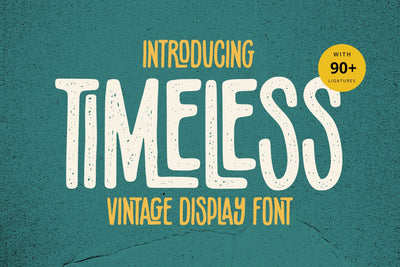 Timeless - Vintage Font Font Alpaprana Studio 