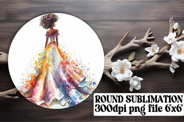 Timeless Wedding Round Ornaments Sublimation afrosvg 