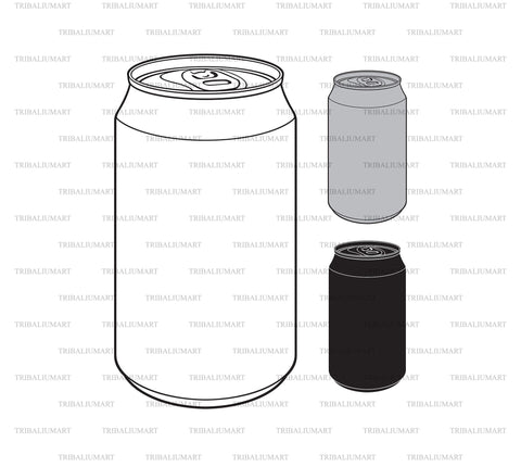 Tin can with open key SVG TribaliumArtSF 