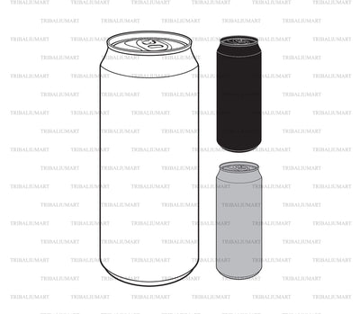 Tin can with open key SVG TribaliumArtSF 