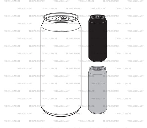 Tin can with open key SVG TribaliumArtSF 