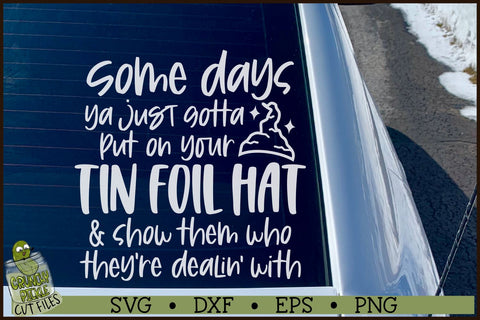 Tin Foil Hat SVG File SVG Crunchy Pickle 