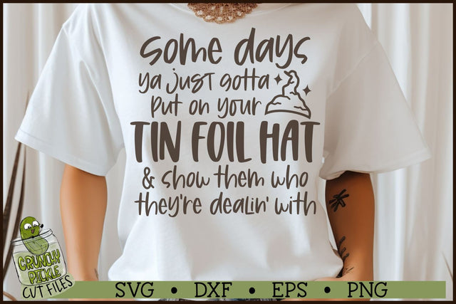 Tin Foil Hat SVG File SVG Crunchy Pickle 