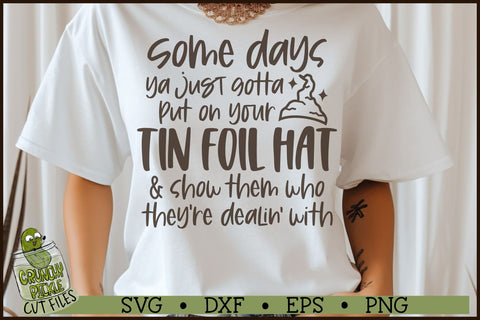 Tin Foil Hat SVG File SVG Crunchy Pickle 