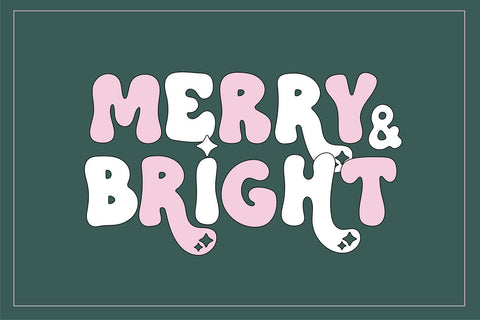 Tinsel Shine Christmas Font Blush Font Co. 