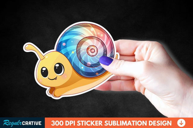 Tiny Anime Snail Sticker Clipart Sublimation Regulrcrative 