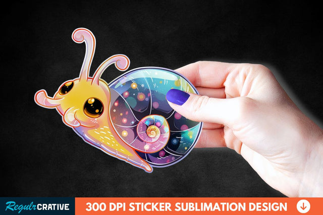 Tiny Anime Snail Sticker Clipart Sublimation Regulrcrative 