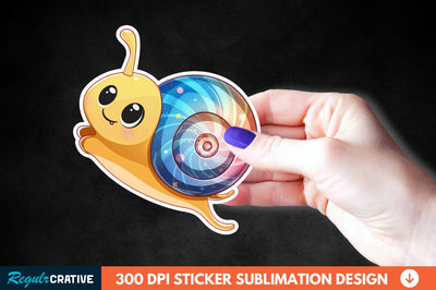 Tiny Anime Snail Sticker Clipart Sublimation Regulrcrative 