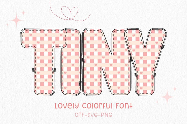 Tiny - Lovely Colorful Font Font AnningArts Design 