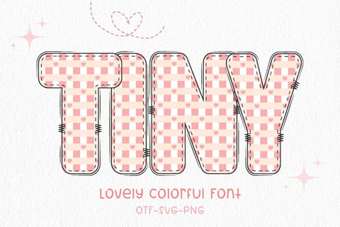 Tiny - Lovely Colorful Font Font AnningArts Design 