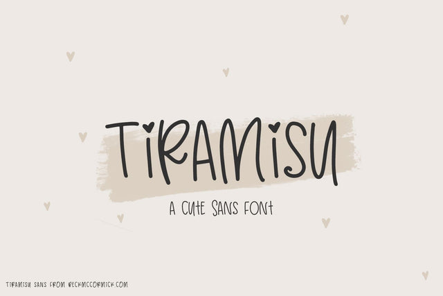 Tiramisu Sans Font Beck McCormick 