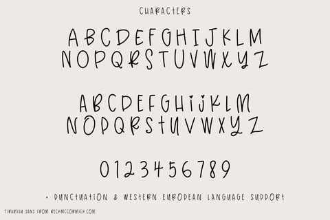Tiramisu Sans Font Beck McCormick 