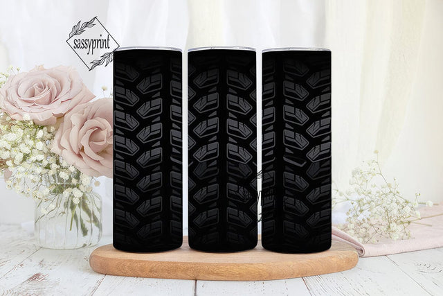 Tire Tread 20oz Tumbler Wrap Sublimation sassyprint 