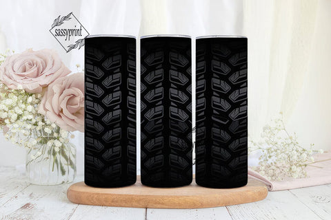 Tire Tread 20oz Tumbler Wrap Sublimation sassyprint 