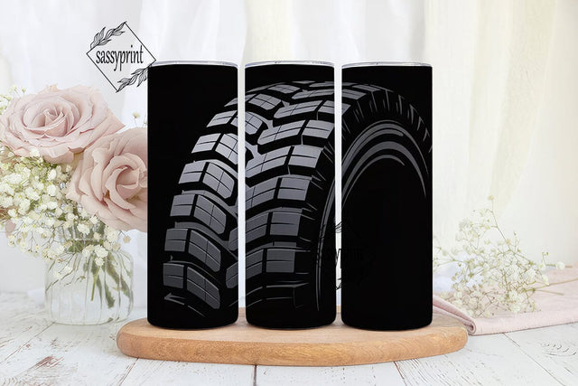 Tire Tread 20oz Tumbler Wrap Sublimation sassyprint 