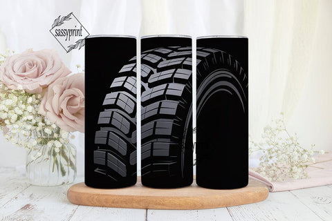 Tire Tread 20oz Tumbler Wrap Sublimation sassyprint 