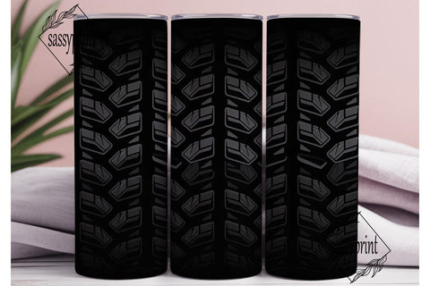 Tire Tread 20oz Tumbler Wrap Sublimation sassyprint 