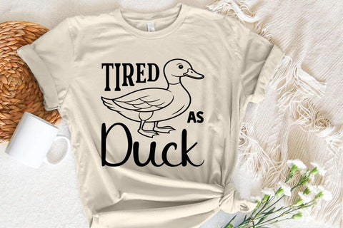 Tired as Duck SVG Angelina750 