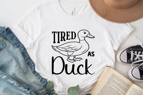 Tired as Duck SVG Angelina750 