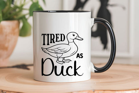 Tired as Duck SVG Angelina750 