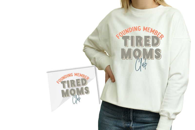Tired Moms DTF Transfer Physical So Fontsy T-Shirt Iron-On Transfer Shop