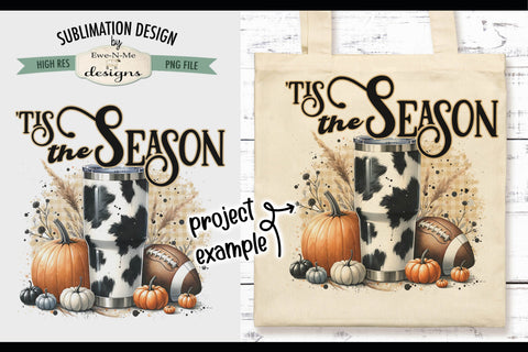 Tis Season Cow Print Cup | PNG Design for Sublimation DTF Sublimation Ewe-N-Me Designs 