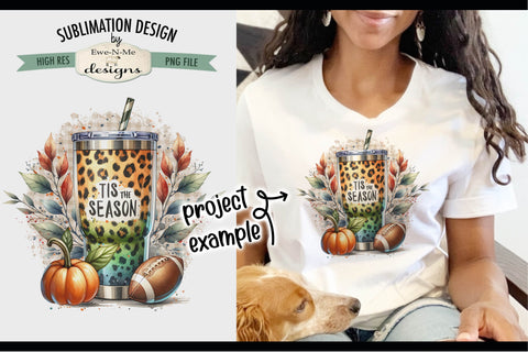 Tis Season Leopard Print Cup | PNG Design for Sublimation DTF Sublimation Ewe-N-Me Designs 