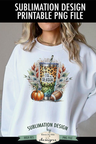 Tis Season Leopard Print Cup | PNG Design for Sublimation DTF Sublimation Ewe-N-Me Designs 