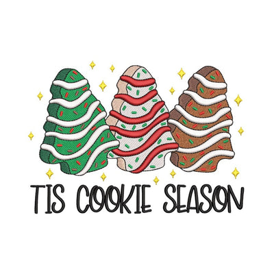 Tis The Seaon Christmas Trees Embroidery Design, Cake Christmas Trees Machine Embroidery File, 3 sizes, Instant download Embroidery/Applique DESIGNS Nino Nadaraia 