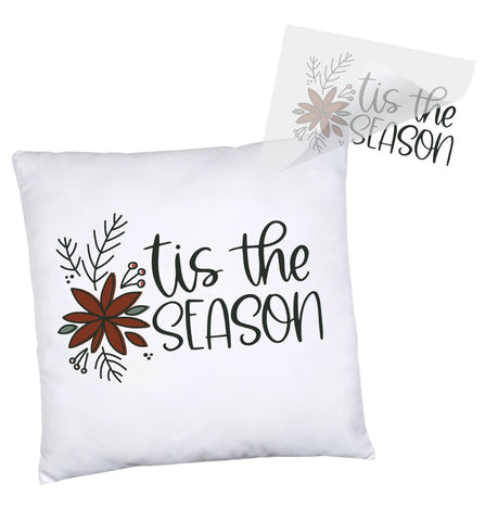 Tis the Season Christmas Iron On T Shirt Transfer Physical So Fontsy T-Shirt Iron-On Transfer Shop