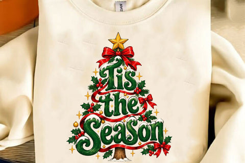 Tis the Season Christmas Tree PNG Sublimation SVGista 