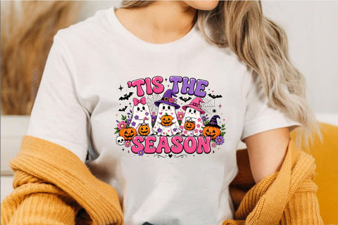 'Tis The Season Cute Halloween Ghost PNG Sublimation SVGArt 