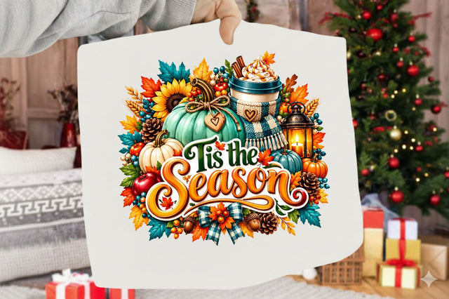 Tis the Season Fall Clipart PNG Sublimation SVGArt 